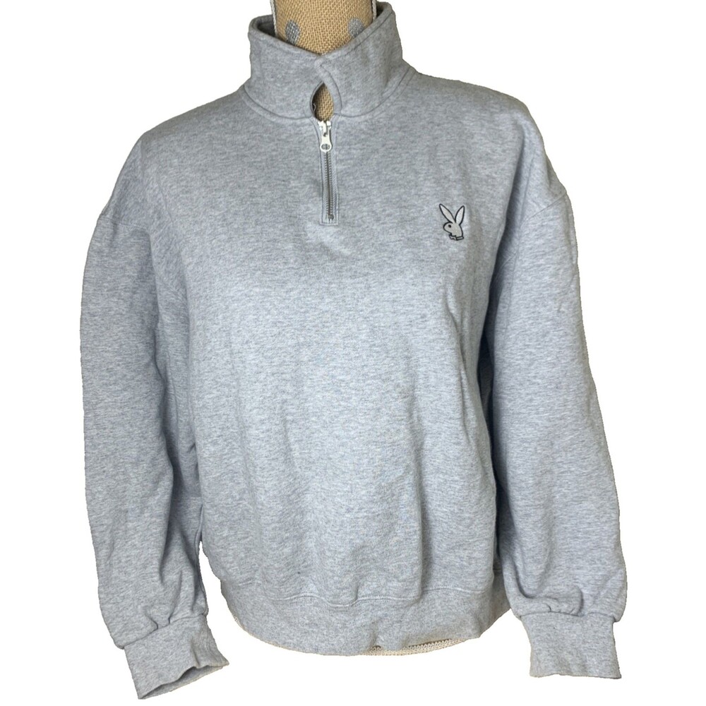 Playboy Y2K Pacsun Sweatshirt  Bunny Sweater Pullover Rabbit Runs Medium Women